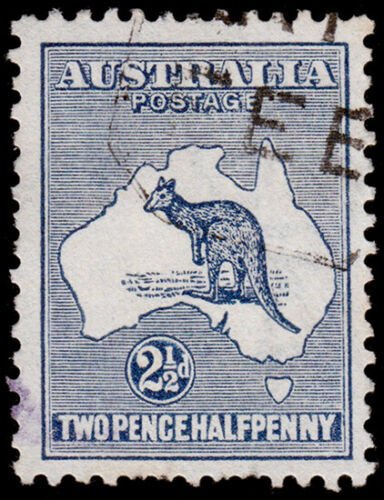 Australia Scott 39, Dark Blue (1915) Used F-VF, CV $32.50 M 