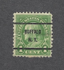 632 - 1¢ Franklin - Precancel Buffalo
