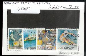 GERMANY Sc#B724-727 Complete Set Used