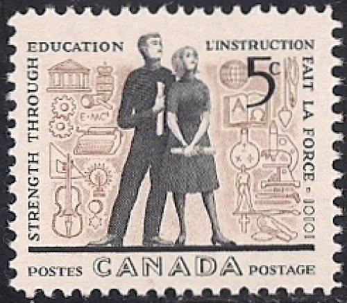 Canada #396 5 cent Education, Students mint OG NH VF
