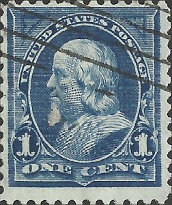 # 264 Blue Used Ben Franklin