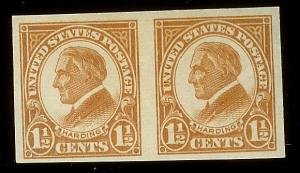 US #576  Pair MLH   Very Nice 