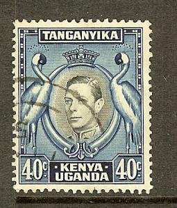 Kenya, Uganda & Tanzania; Scott #78; 40c King George VI, Used