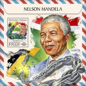 Togo - 2017 Nelson Mandela - Stamp Souvenir Sheet - TG17519b