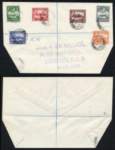 Antigua SG98/103 KGVI Part Set on Cover to England