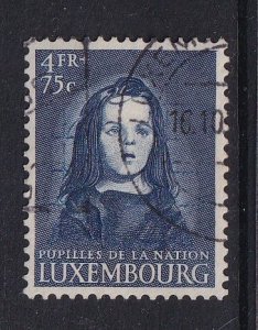 Luxembourg   #B159  used 1950  child welfare .  Wards of the Nation  4fr