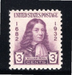 724 MNH Wm. Penn - see scan