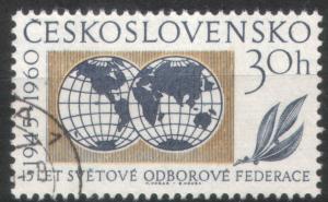 Czechoslovakia 1960 Sc#1006 Cancelled