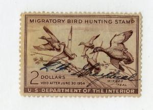 U.S. RW20 USED SCV $15.00 BIN $4.50 BIRDS