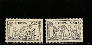 Andorra (French Administration)  Scott#  372-373  MNH  (1989 Europa)