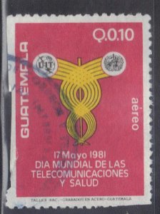 GUATEMALA SC #C762   10c  1983  AIRMAIL   SEE SCAN