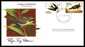 Grenada Grenadines 637-640 Birds Audubon Set of Two U/A FDC