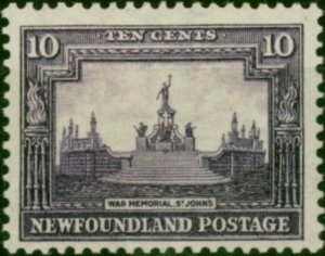 Newfoundland 1931 10c Violet SG205 Fine VLMM