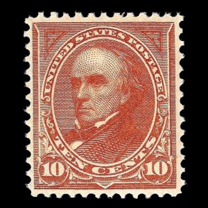 WCstamps: U.S. Scott #283 / 10c Yellow Brown Type II, VF, Mint OGph / CV $150