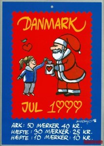 Denmark. Christmas Seal. 1999. 1 Post Office,Display,Advertising Sign. Santa