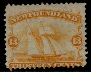 CANADA - Newfoundland QV SG29, 13c orange-yellow, M MINT. Cat £120.