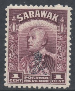 Sarawak Scott 159 - SG150, 1947 Crown Colony GviR Overprint 1c MH*