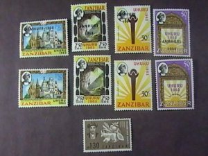 ZANZIBAR # 280-284 & 301-304--MINT/NEVER HINGED--9 STAMPS---1963