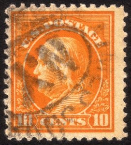 1917, US 10c, Franklin, Used, Sc 510