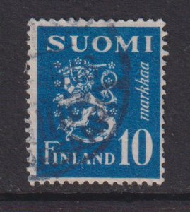 Finland    #176I  used  1945   Lion   10m saph