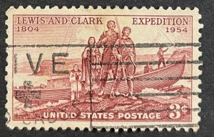 US #1063 Used F/VF 3c Lewis and Clark Expedition 1954 [B33.6.3]