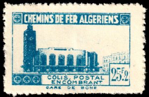 ✔️ALGERIA 1946 RAILWAY PARCELS  TRAINSTATION BONE M.175A MNH  $17.00 [03.16]