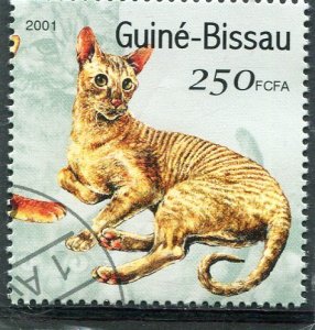 Guinea-Bissau 2001 DOMESTIC CAT 1 value Perforated Fine Used