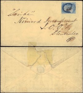 1850's UNITED STATES #9 ON COVER ( Postal History ), 1850's, COVER ...