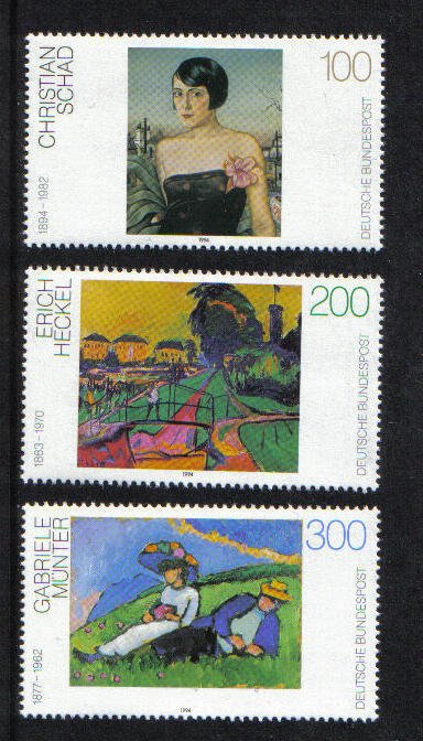 Germany  #1863-1865  MNH  1994  German paintings  3rd series