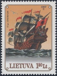 Lithuania 1997 MNH Sc 572c 1.20 l Linijkugis Baltic Sea Ships Joint