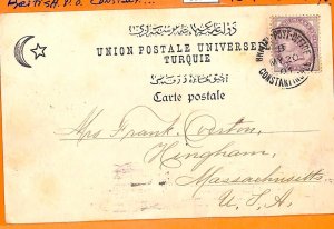 99933 - British Levant TURKEY - POSTAL HISTORY - POSTCARD from CONSTANTINOPLE-