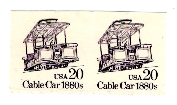 United States Scott # 2263a imperforated pair - MNH