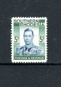 Southern Rhodesia 1937 5s King George VI MLH 