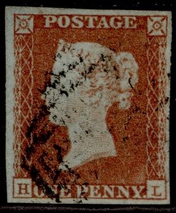 GB QV SG8, 1d red-brown PLATE 118, FINE USED. Cat £38. HL 