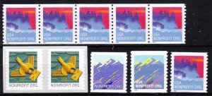 MOstamps - US Group of Mint OG NH Coil Nonprofit org. (10 stamps) -Lot # HS-E797