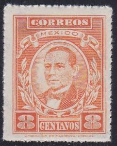 Mexico # 666, Benito Juarez, NH, 1/2 Cat.