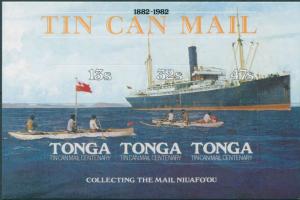 Tonga 1982 SG821 Tin Can Mail MS MNH