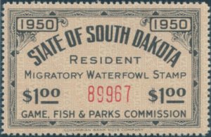 US South Dakota Scott #2 Mint, VF, NH