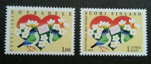 *FREE SHIP Finland Estonia Joint Issue Birds Friendship 1993 (stamp pair) MNH