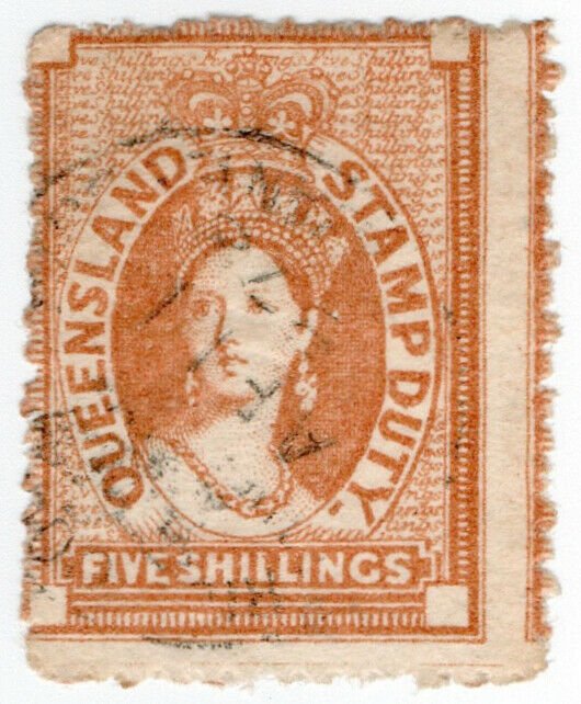 (I.B) Australia - Queensland Revenue : Stamp Duty 5/-