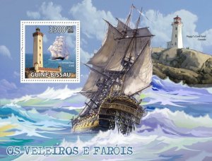 GUINEA BISSAU - 2009 - L'houses, Sailing Ships-Perf Souv Sheet-Mint Neve...