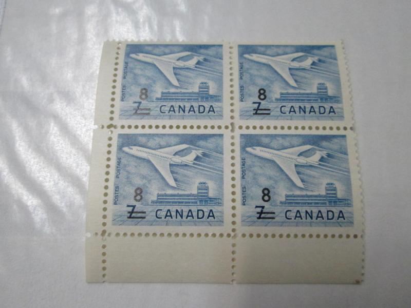 Canada #430 mnh LL plate block