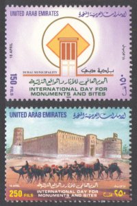 United Arab Emirates 1999 Scott #637-638 Mint Never Hinged