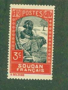 FRENCH SUDAN 63 MH BIN $0.50