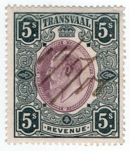 (I.B) Transvaal Revenue : Duty Stamp 5/-