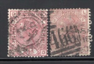 GB 1875 QV 2.5p Watermark Anchor Plates 1+2 Fine Used #66 CV$280
