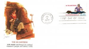 US FIRST DAY COVER SKILLED HANDS FOR INDEPENDENCE SET OF 4 ON FLEETWOOD CACHETS