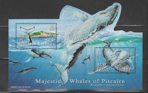 PITCAIRN ISLANDS  Queen Elizabeth Era  2006 Humpback Whales  MS