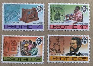 Lesotho 1976 Telephone Centenary, MNH. Scott 217-220, CV $1.35