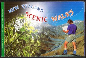 New Zealand 1999 Tourism Panoramic Hiking Trails Landscapes Booklet MNH